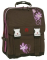 TAKE IT EASY Schulrucksack BEAUTY FLOWER braun