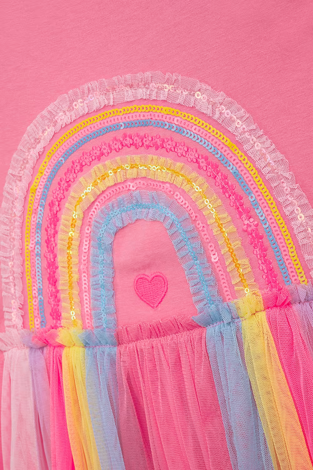 DANAMADE M&auml;dchen Kleid Sommerkleid Regenbogen Carla candy