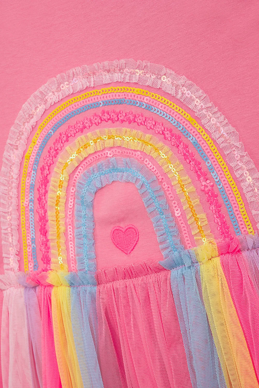 DANAMADE M&auml;dchen Kleid Sommerkleid Regenbogen Carla candy