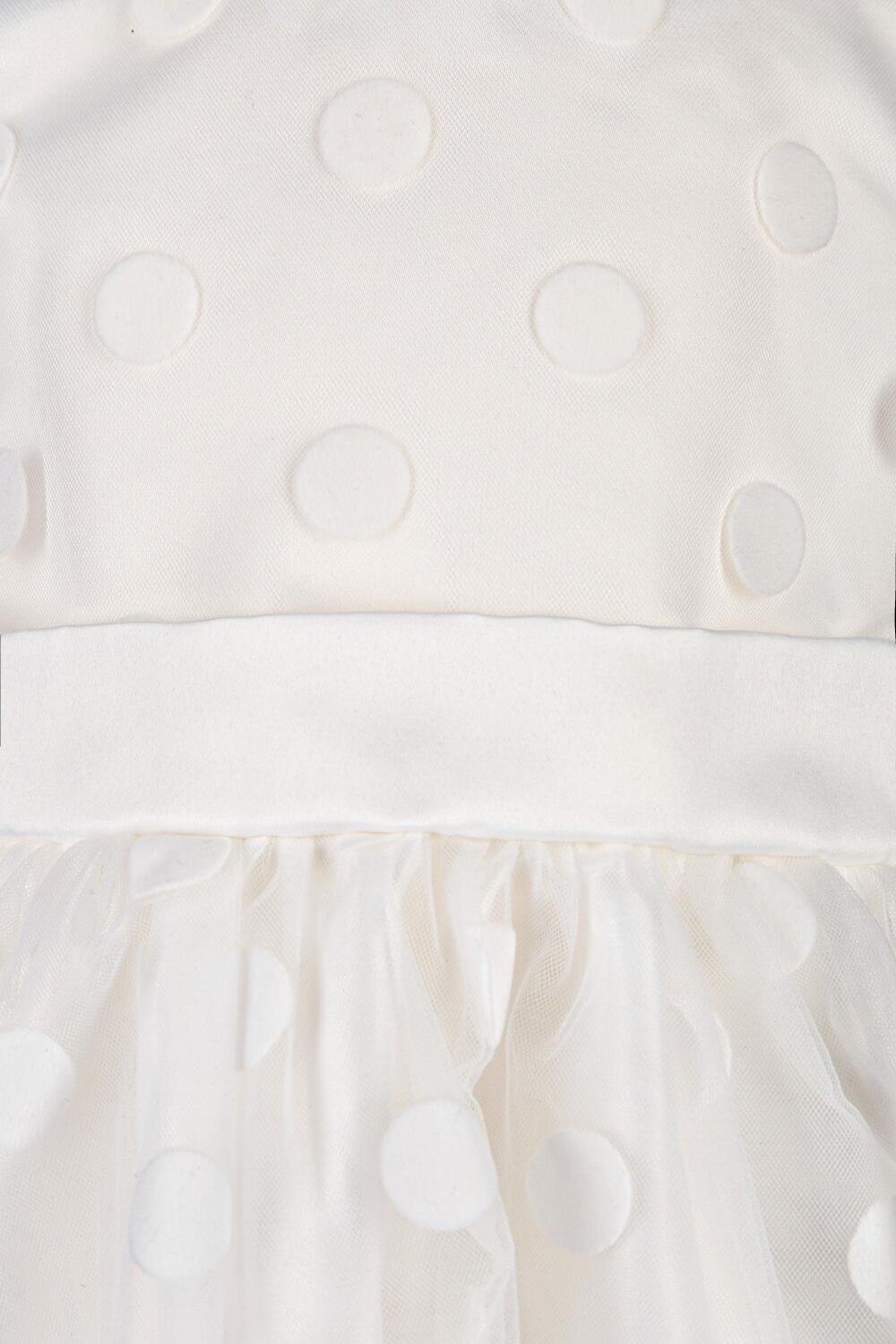 Happy Girls Babykleid Mädchenkleid festlich Dots ecru