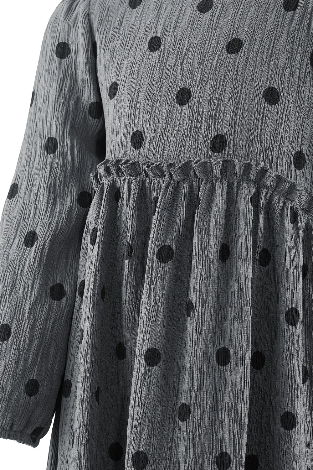 Happy Girls Kinderkleid Mädchen Kleid Punkte anthrazit