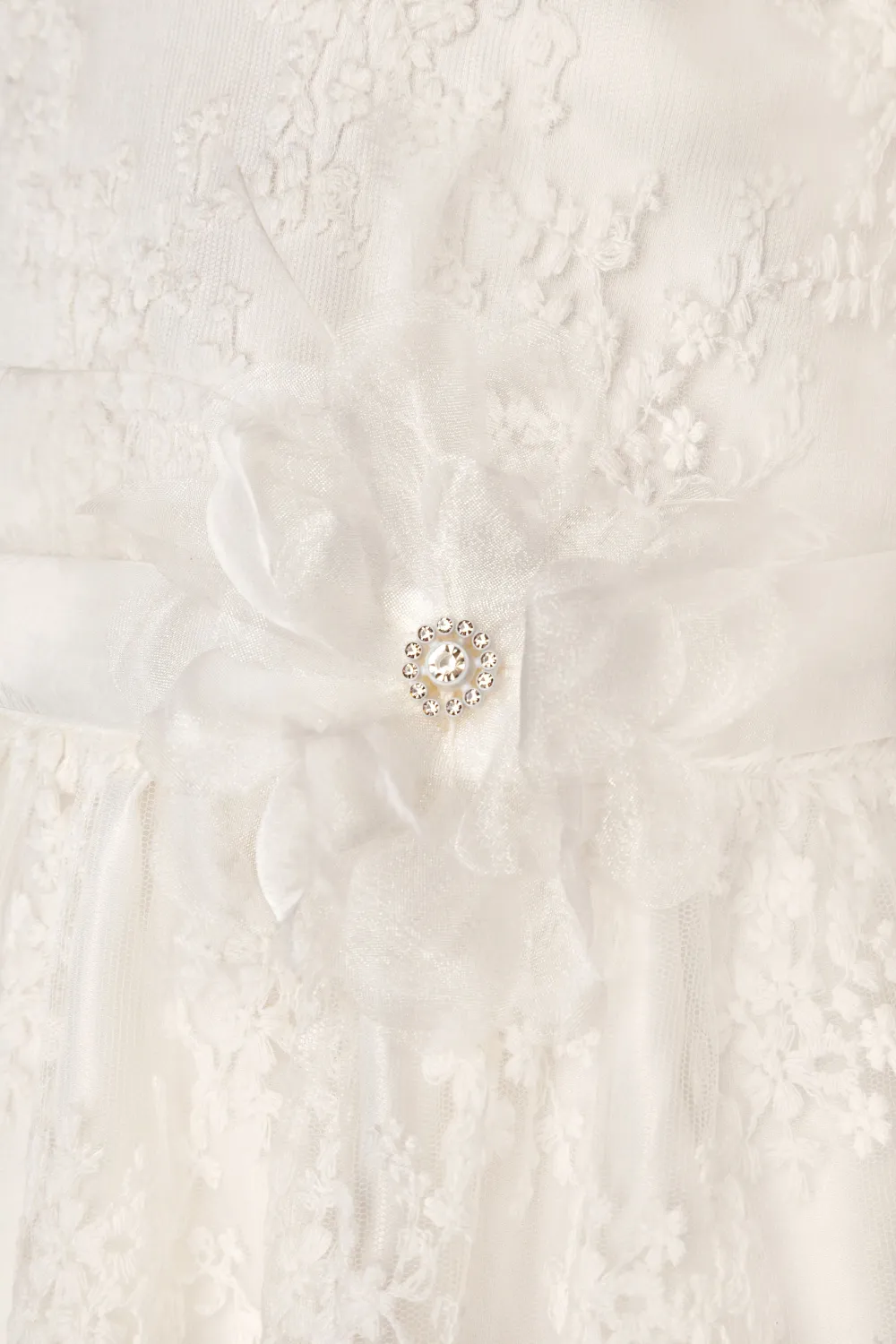 Happy Girls Kommunionkleid Kinderkleid festlich Langarm ecru