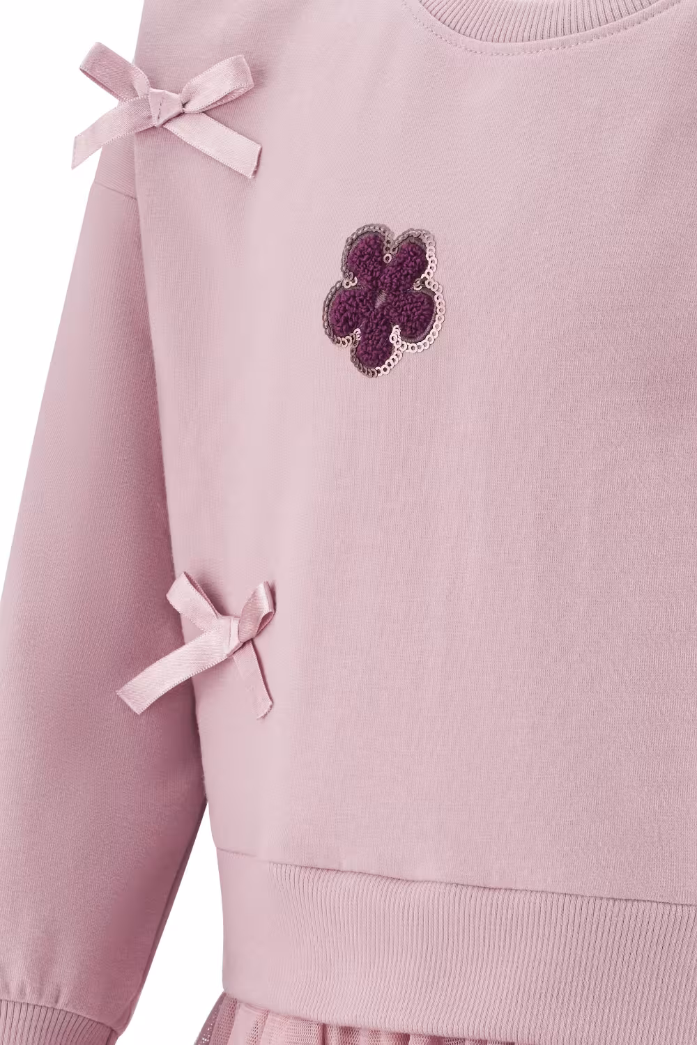 Happy Girls Mädchen Kinder Kleid Schleifen dusty rose Detail