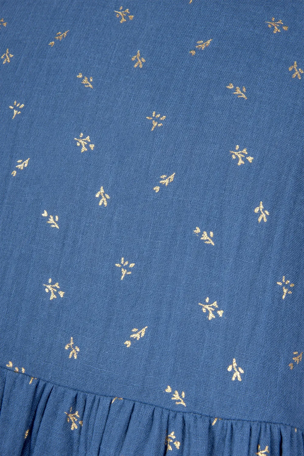 Happy Girls Mädchen Kleid Kinderkleid Volant jeansblau