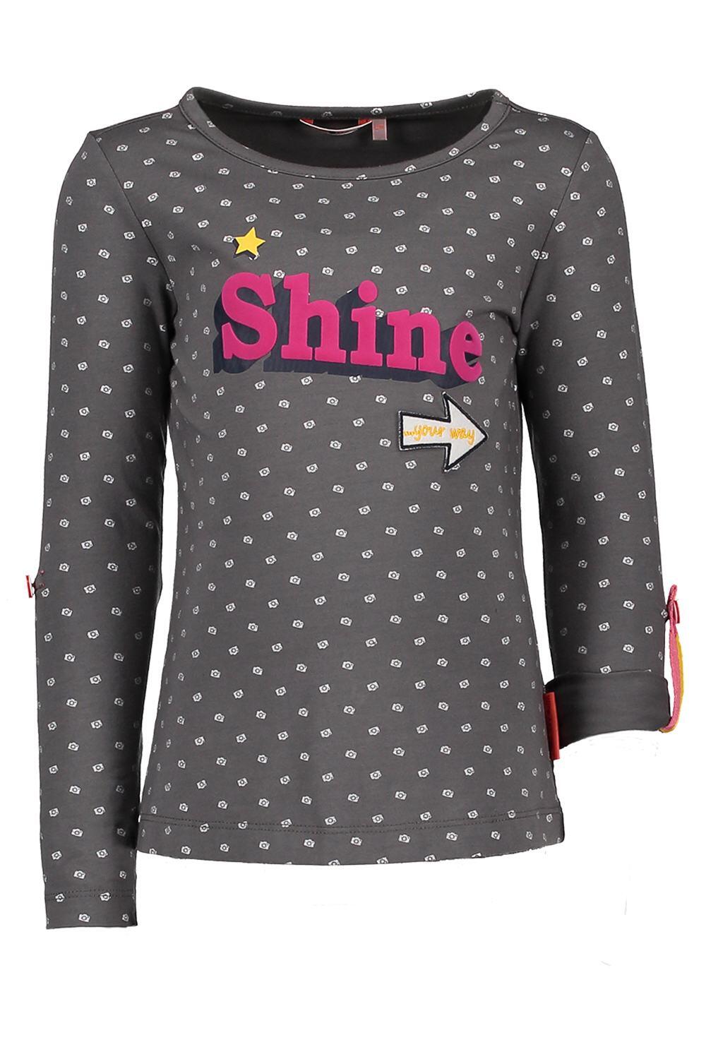 Nono Kinder M&auml;dchen Langarm T-Shirt Komu grau