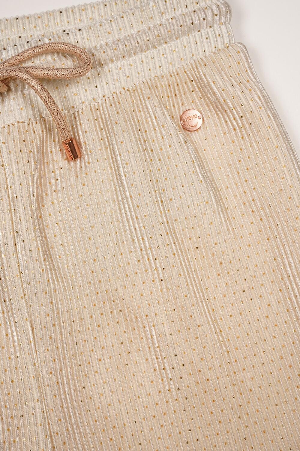 Nono Mädchen Palazzo Hose festlich Plissee light gold