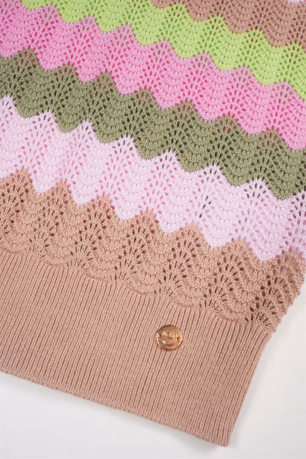 Nono M&auml;dchen Pullover Kae Ajour bunt