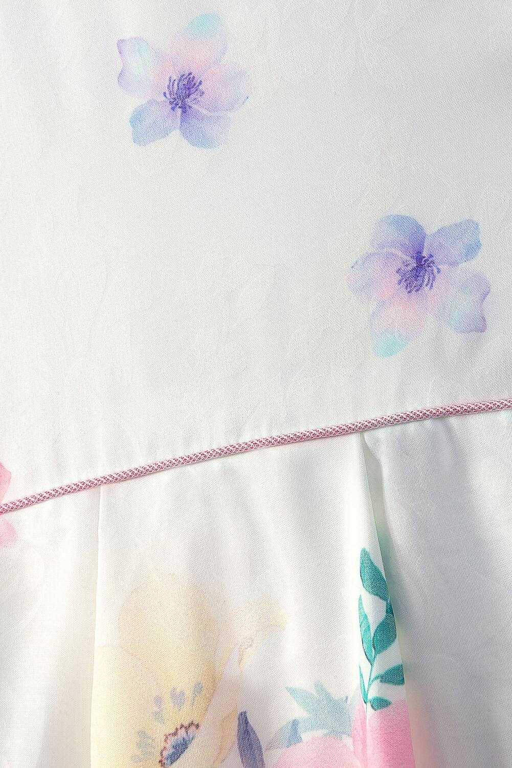 DANAMADE Blumenkind M&auml;dchen Kleid festlich Bl&uuml;ten rosa