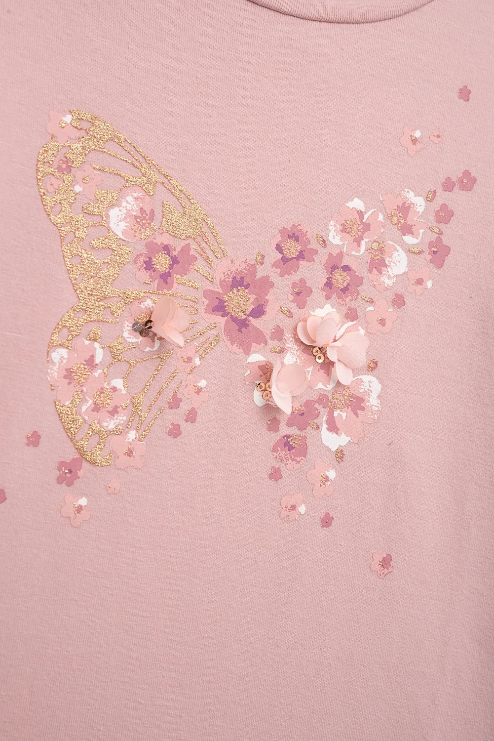 Danamade Mädchen Shirt Langarm Liese rosa