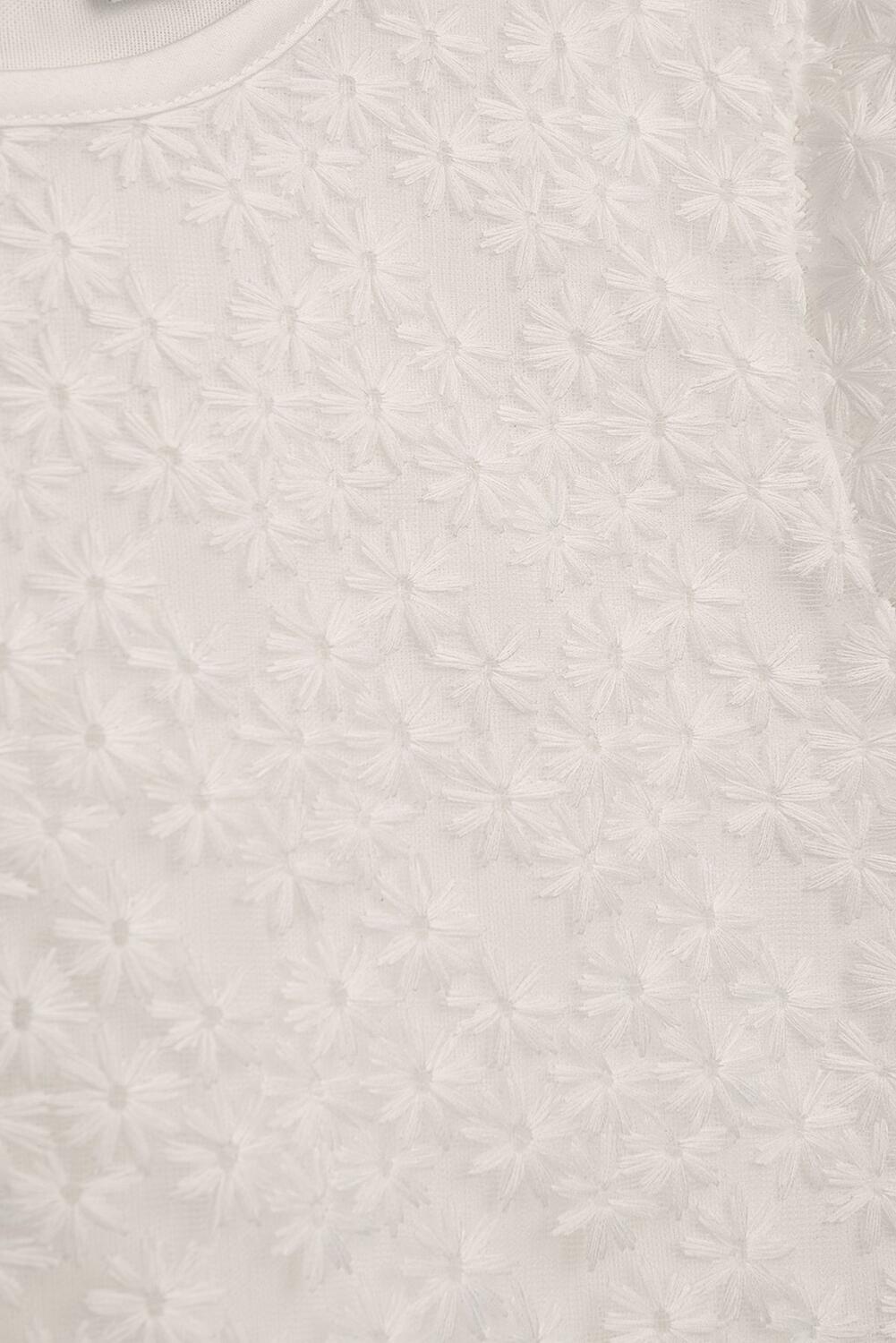 Danamade Teens Mädchen Bluse festlich Stickerei ecru