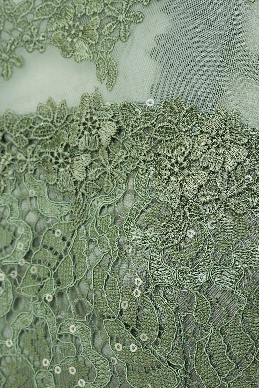 Danamade festliches Teens Mädchen Kleid Celia grün