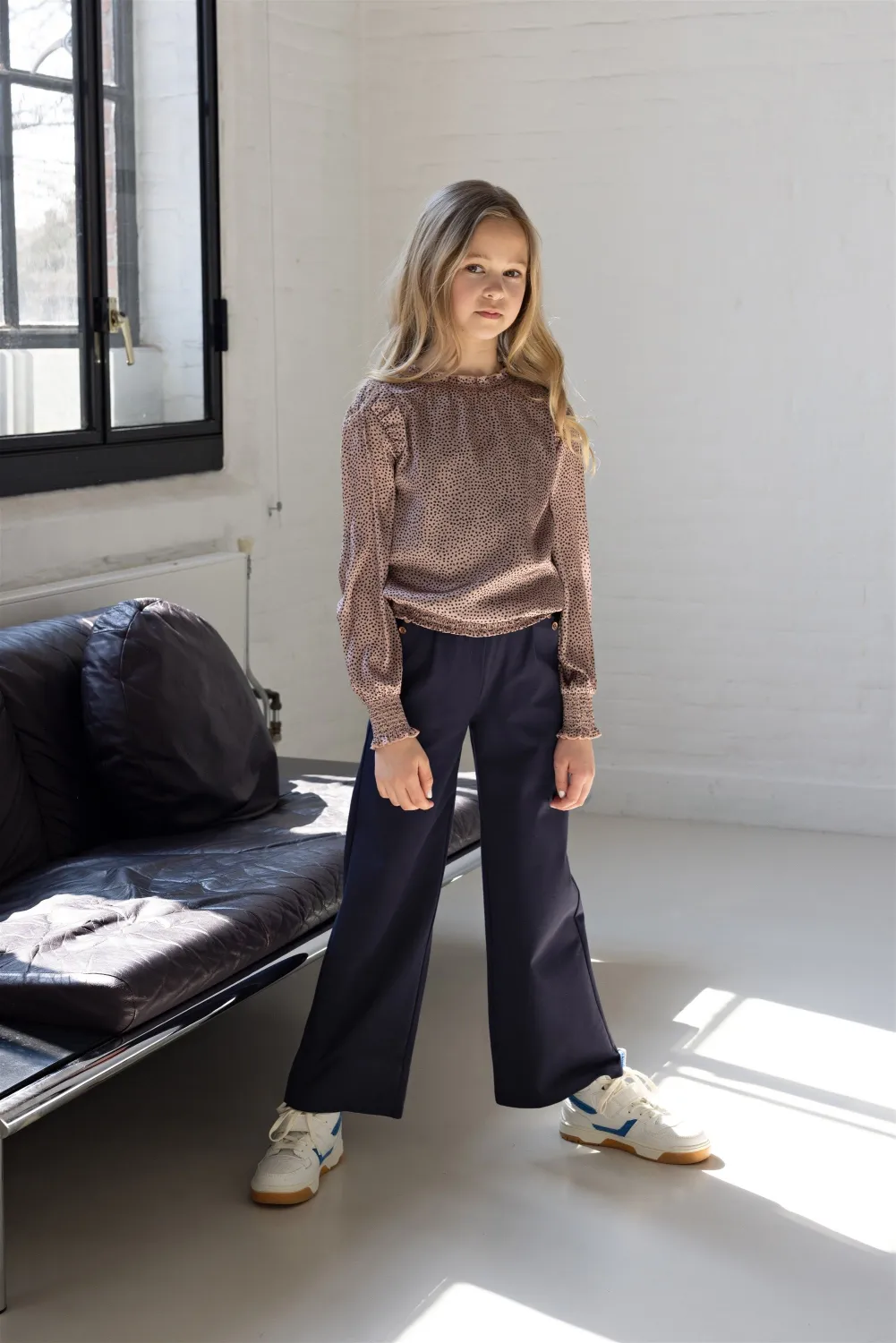 Nono M&auml;dchen Bluse Tami gepunktet