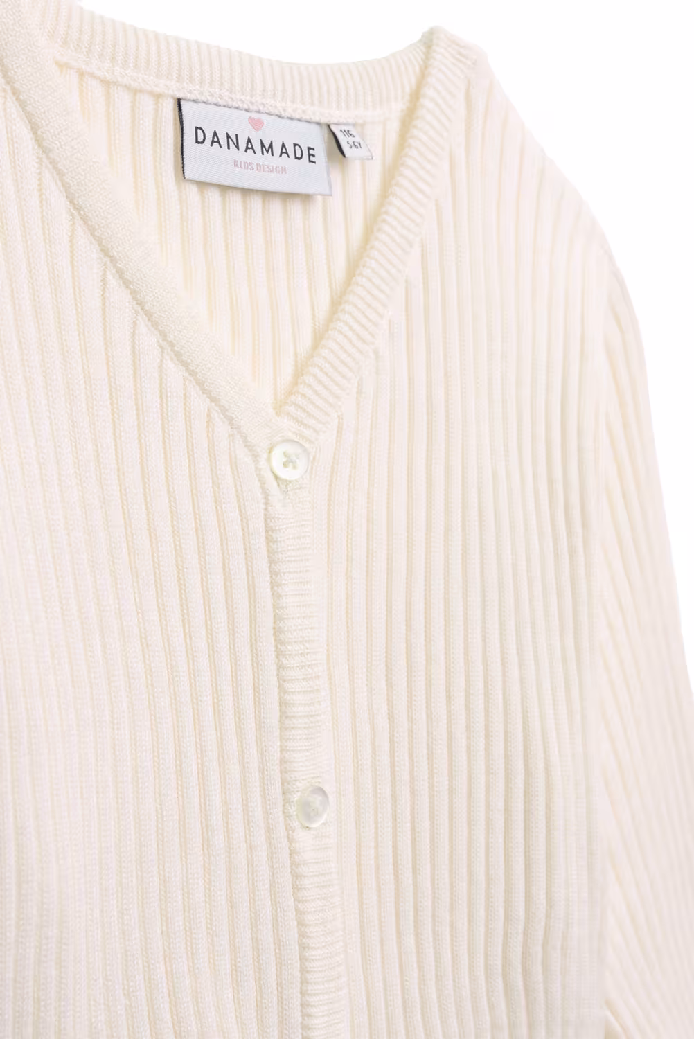 DANAMADE Teens M&auml;dchen Cardigan Strickjacke Milou Ivory