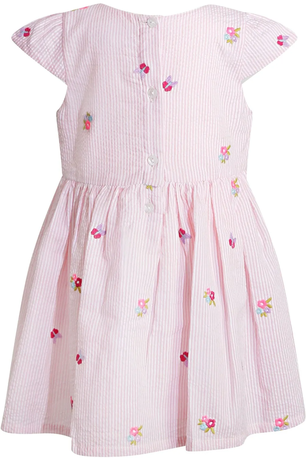 Happy Girls Kinderkleid Sommerkleid gestreift rosa weiß