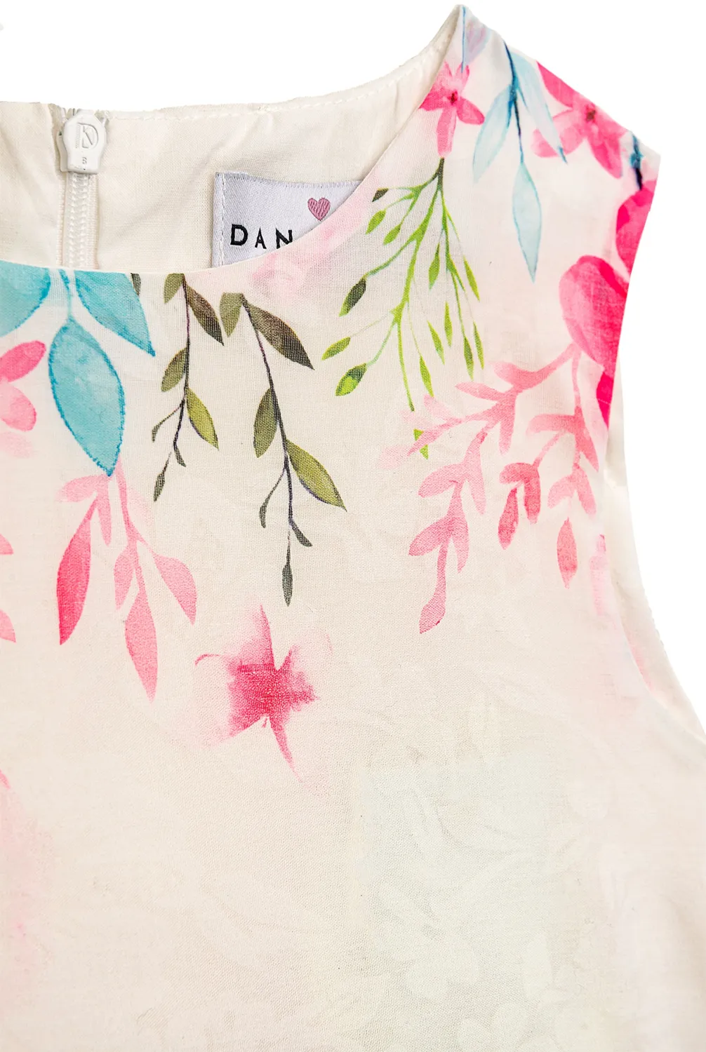 DANAMADE Mädchen Kleid Sommerkleid Dualani Blüten