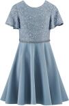 Happy Girls festliches Teens Kleid Konfirmation Romy taubenblau