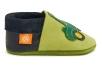 Orangenkinder Baby Schuhe aus Leder Krabbelschuhe Trecker grün