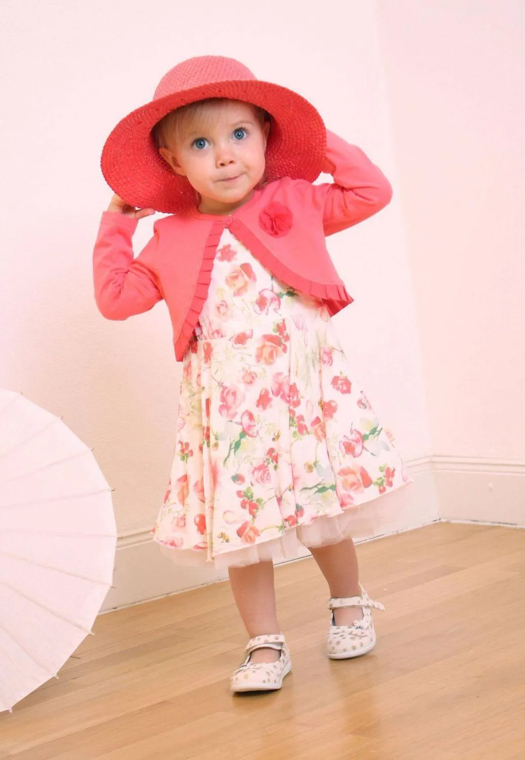 Pezzo Doro Kinder Kleid Vintage-Roses