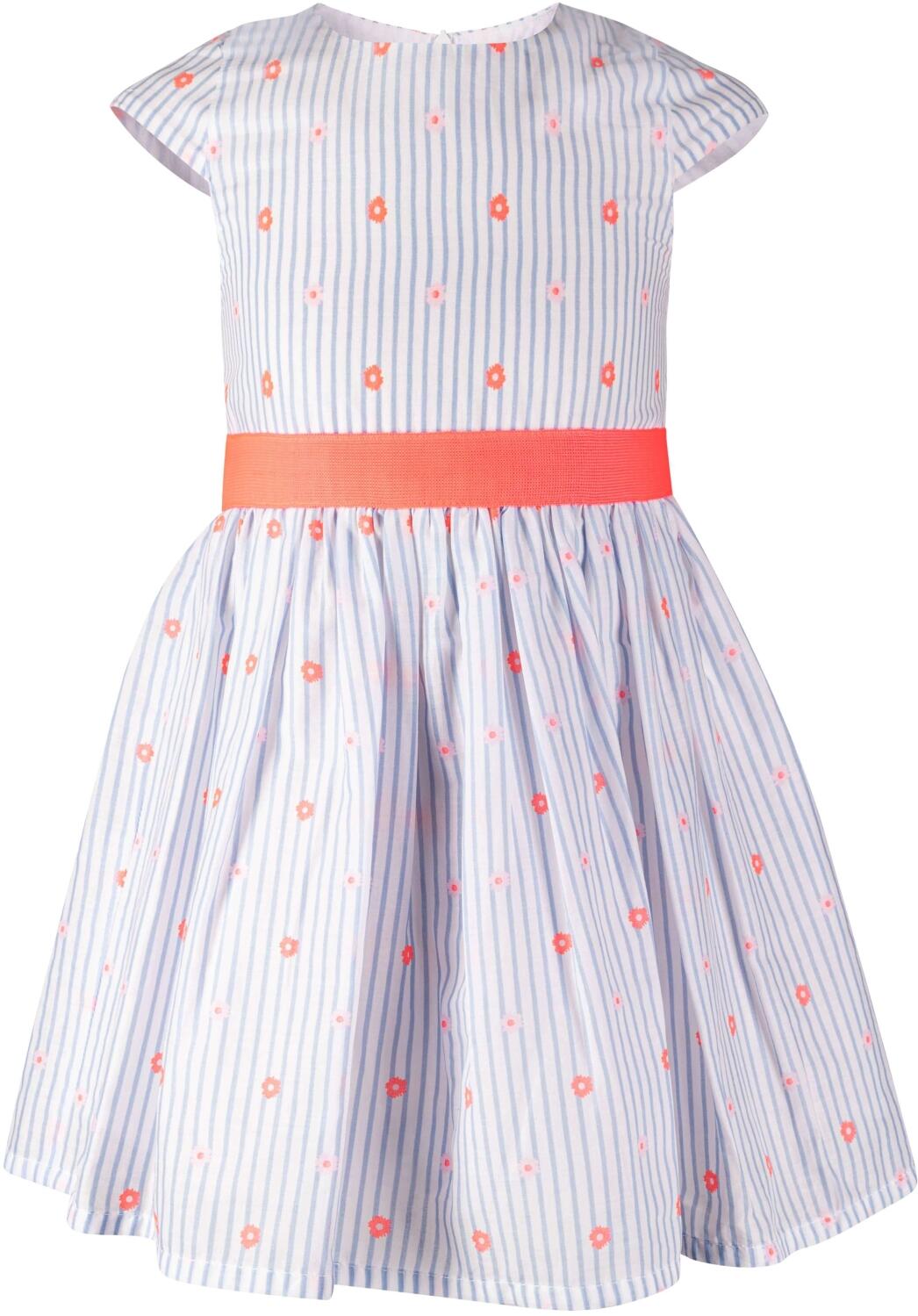 Happy Girls M&auml;dchen Kleid Sommerkleid gestreift neon-coral