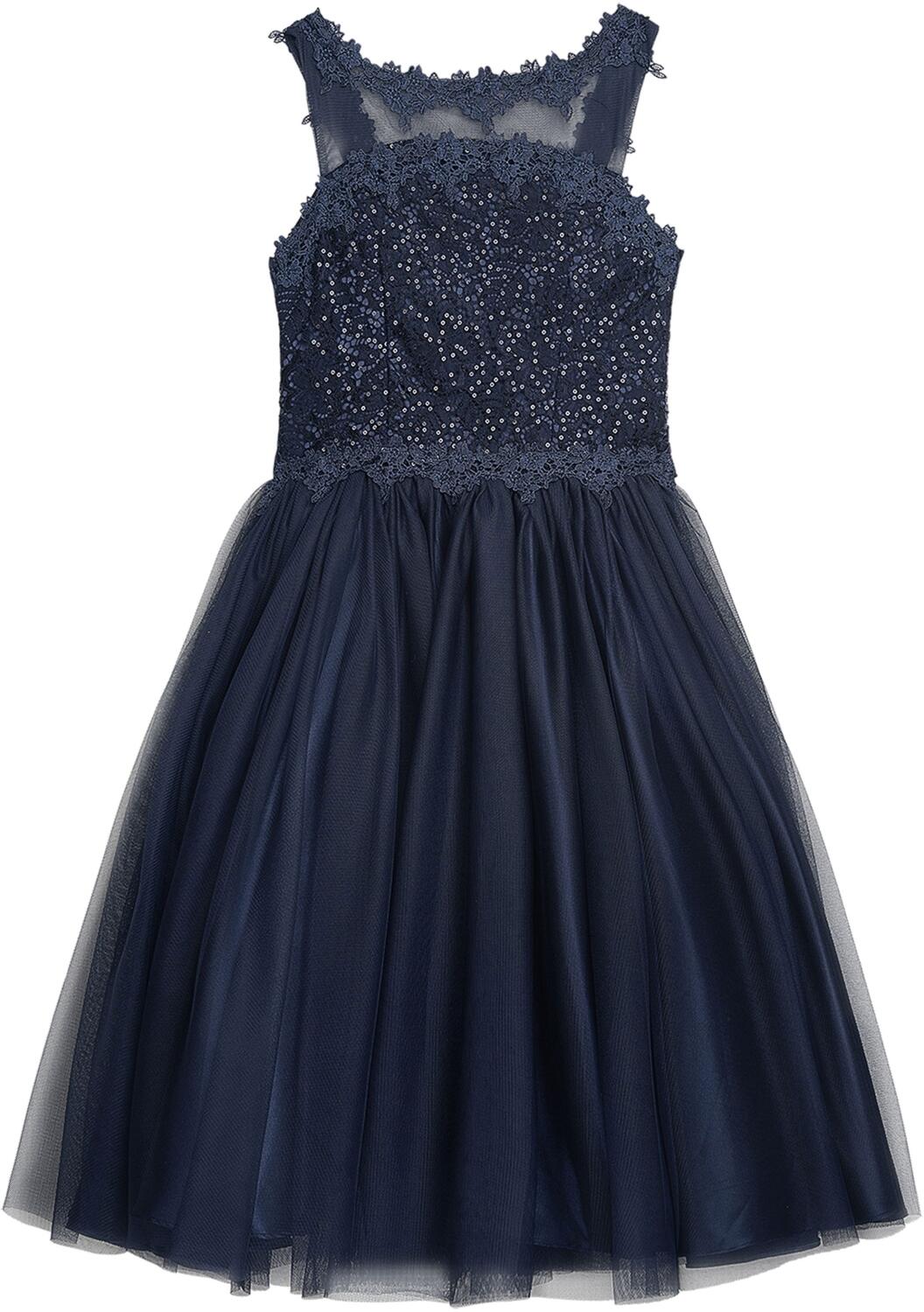 Danamade festliches Teens M&auml;dchen Kleid Konfirmation Celia blau