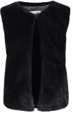 Happy Girls Mädchen Kinder Weste lang Kunstfell schwarz
