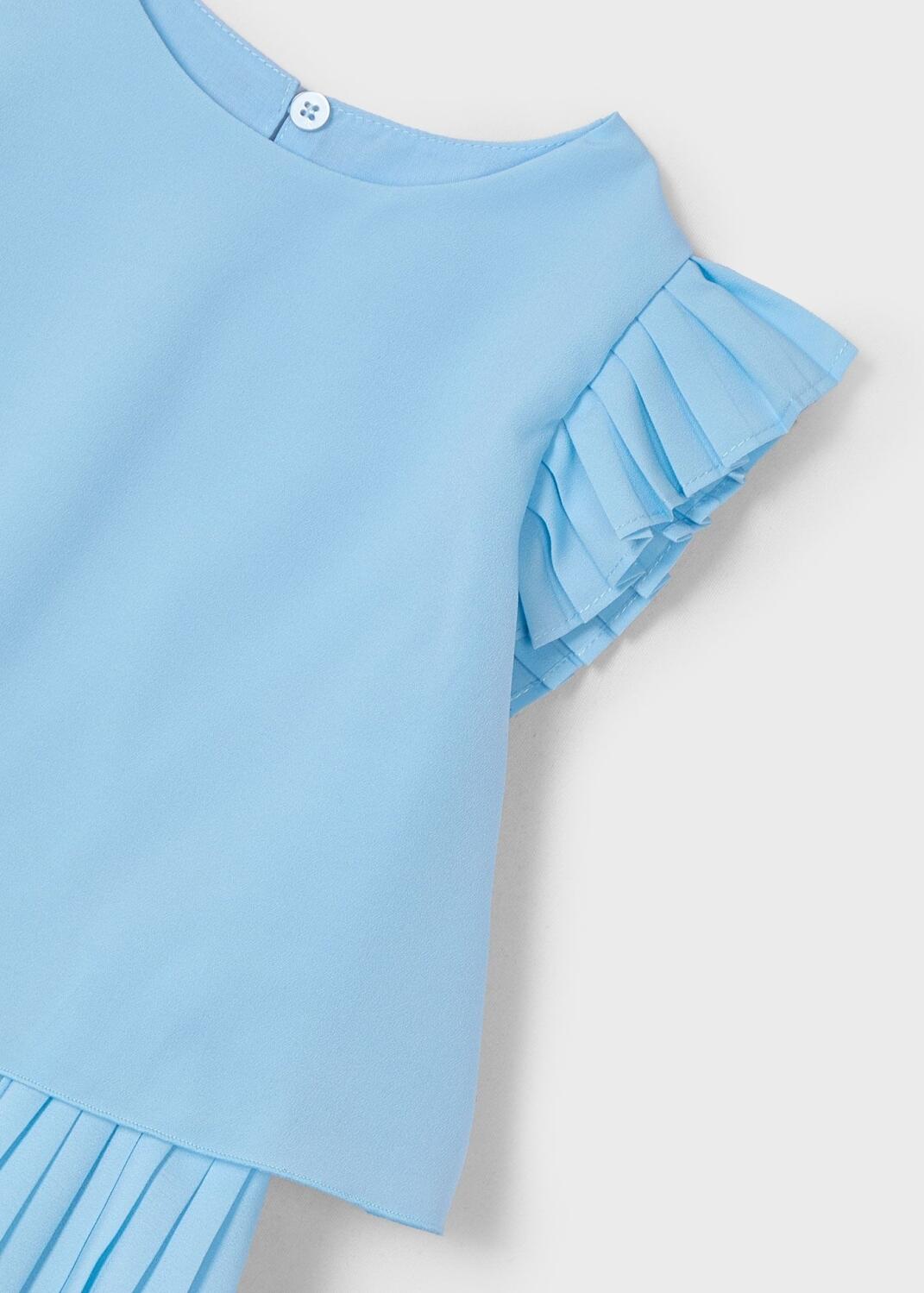 Mayoral festlicher M&auml;dchen Jumpsuit Plissee hellblau