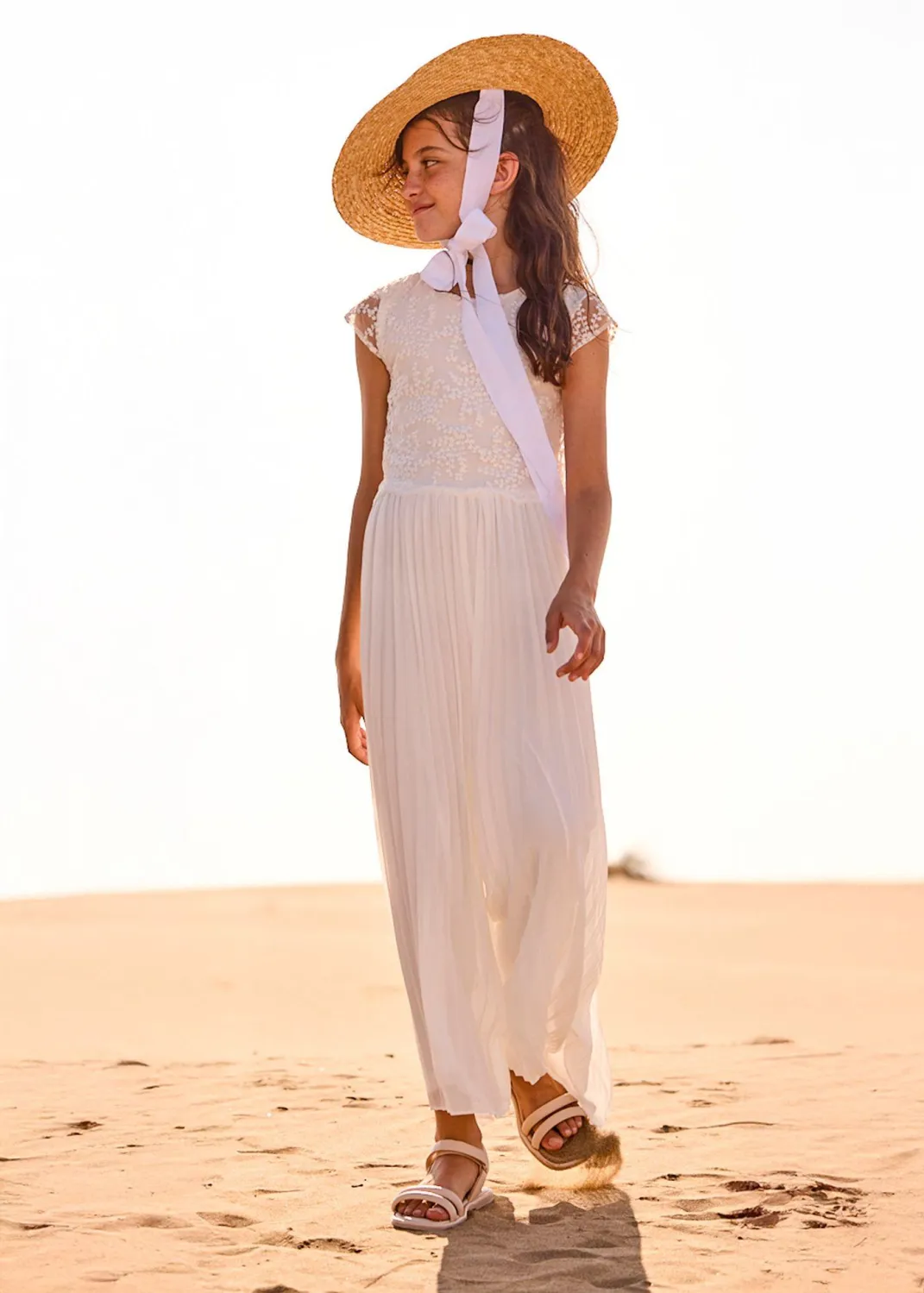 Mayoral festlicher Teens M&auml;dchen Jumpsuit Kommunion Plissee
