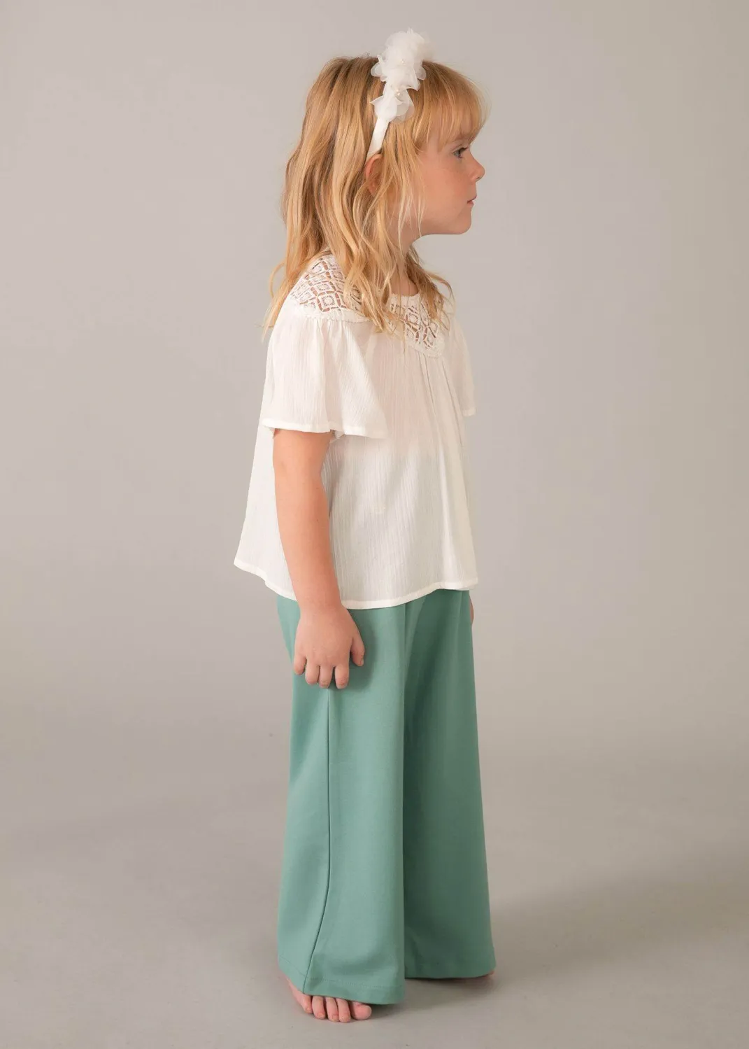 mayoral Kinder M&auml;dchen Bluse Tunika Chiffon ecru