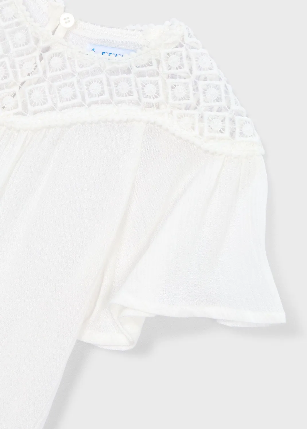 mayoral Kinder M&auml;dchen Bluse Tunika Chiffon ecru