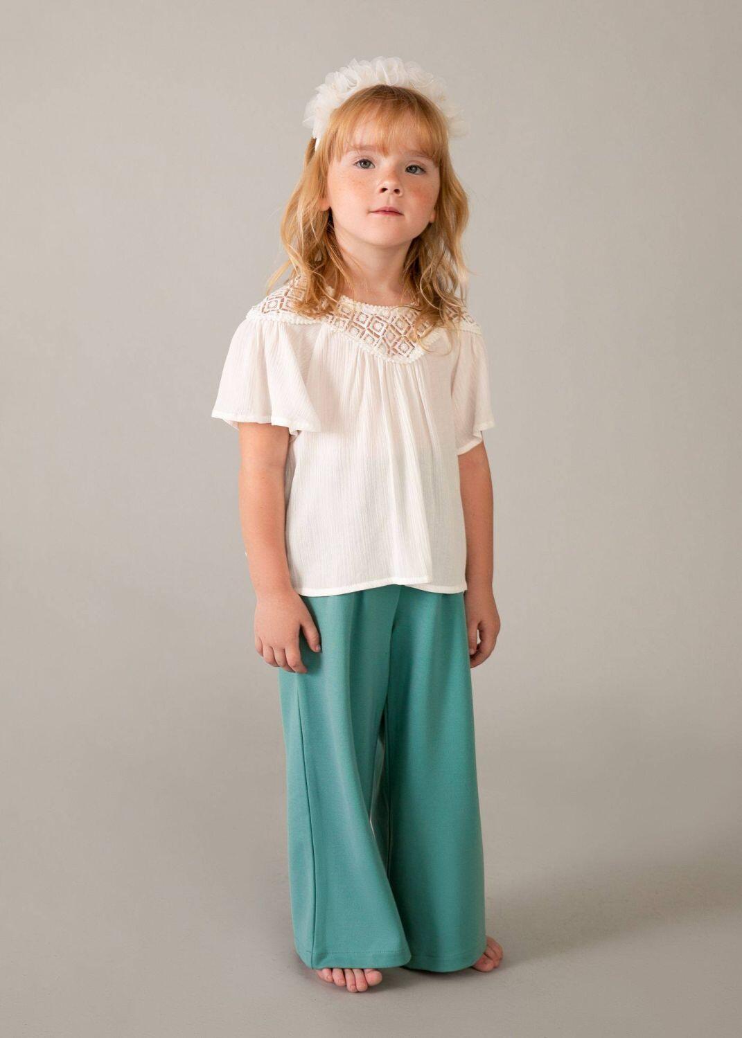 mayoral Kinder M&auml;dchen Stoff Hose gr&uuml;n