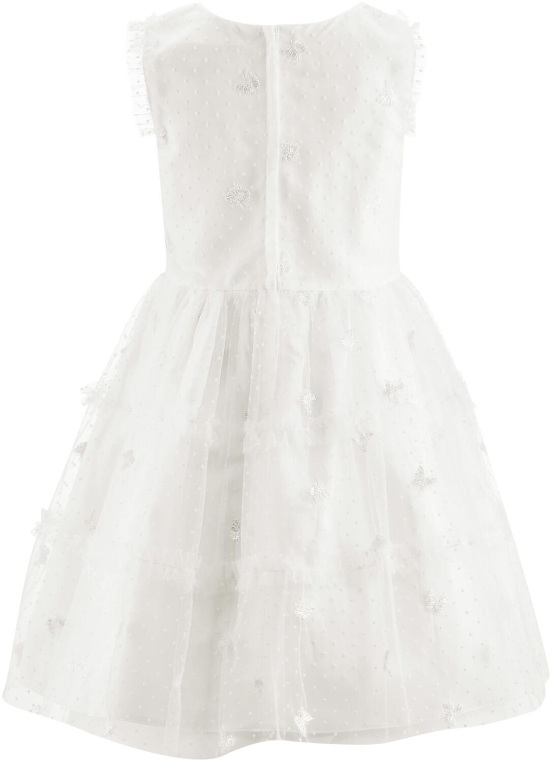 Happy Girls festliches Mädchen Kleid Kommunion Schmetterling ecru