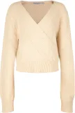 Happy Girls Kinder Mädchen Pullover in Wickeloptik beige