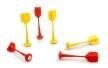 Scratch Dart Ersatzteile Pfeile rot gelb