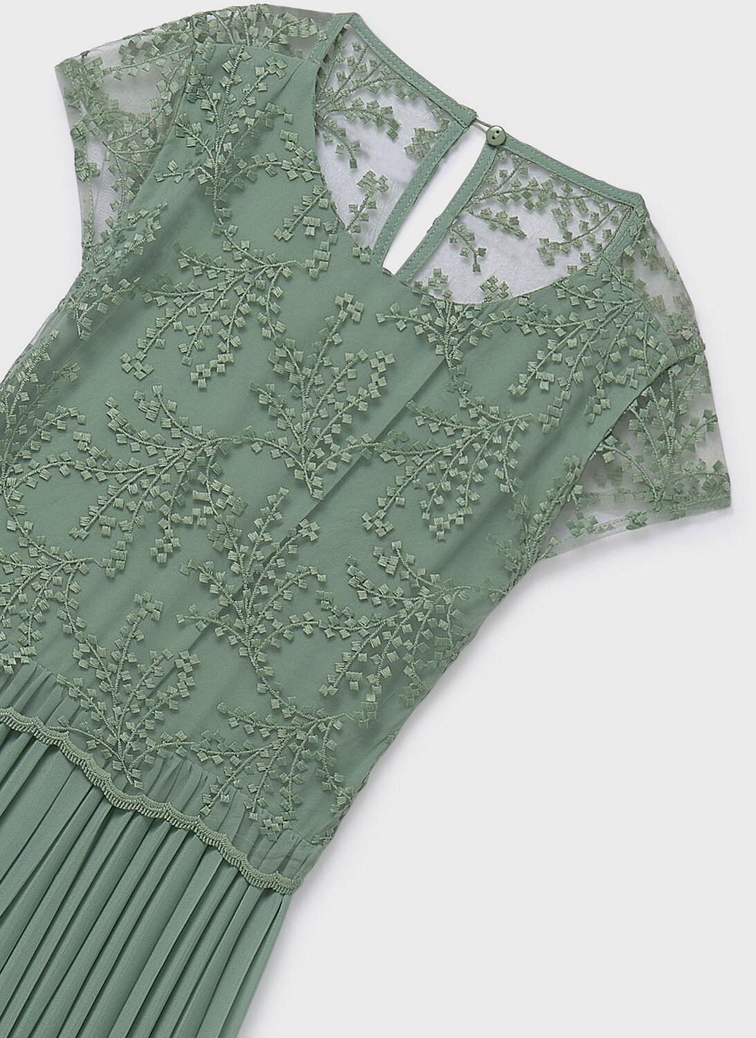 Mayoral festlicher Teens M&auml;dchen Jumpsuit Plissee gr&uuml;n