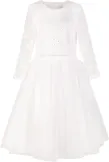 Happy Girls Kommunionkleid Kinderkleid Langarm ecru