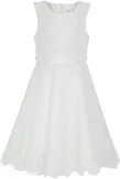 Happy Girls festliches Kinderkleid Kommunionkleid Spitze ecru