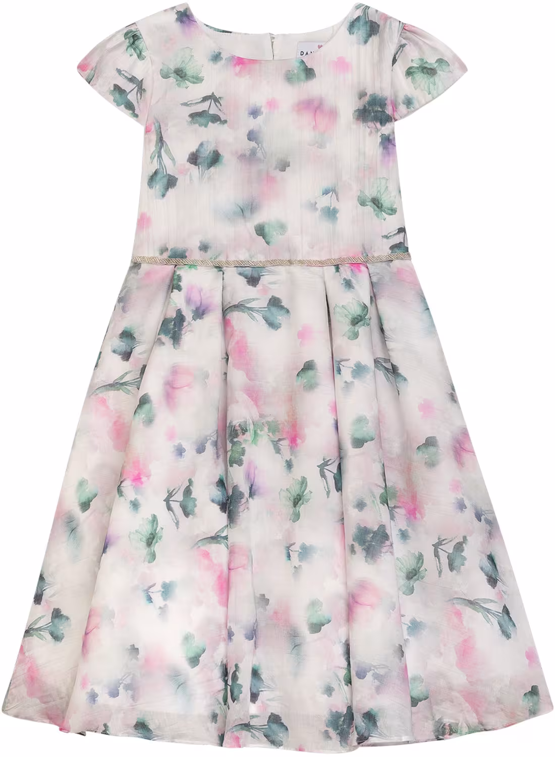 DANAMADE Blumenkind M&auml;dchen Kleid festlich Raja grau