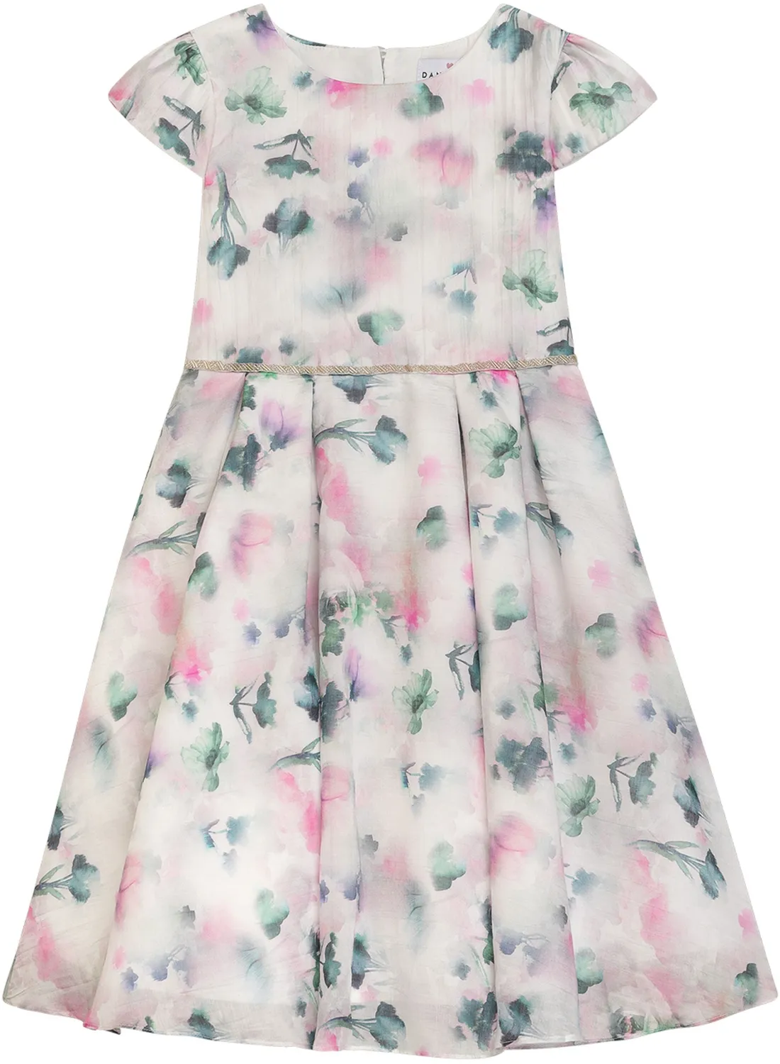 DANAMADE Blumenkind M&auml;dchen Kleid festlich Raja grau