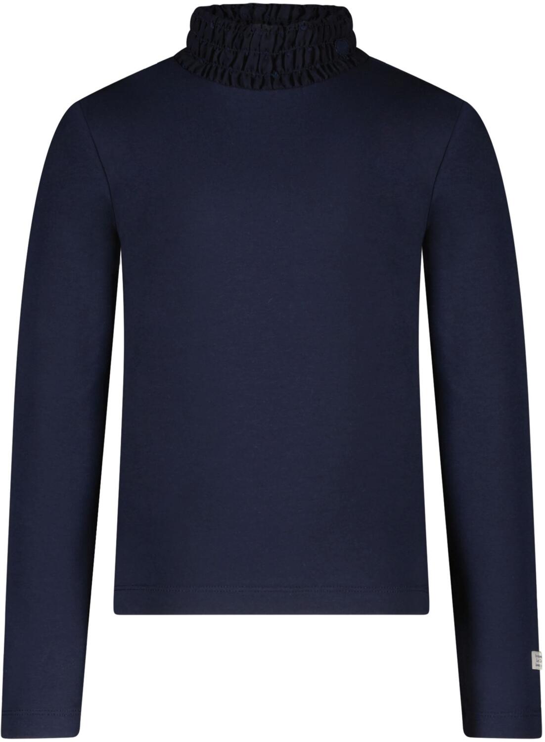 Le Chic M&auml;dchen T-Shirt mit Smoke Kragen blau