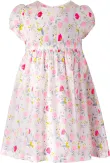 Happy Girls Sommerkleid Kinderkleid Blumen neon-pink