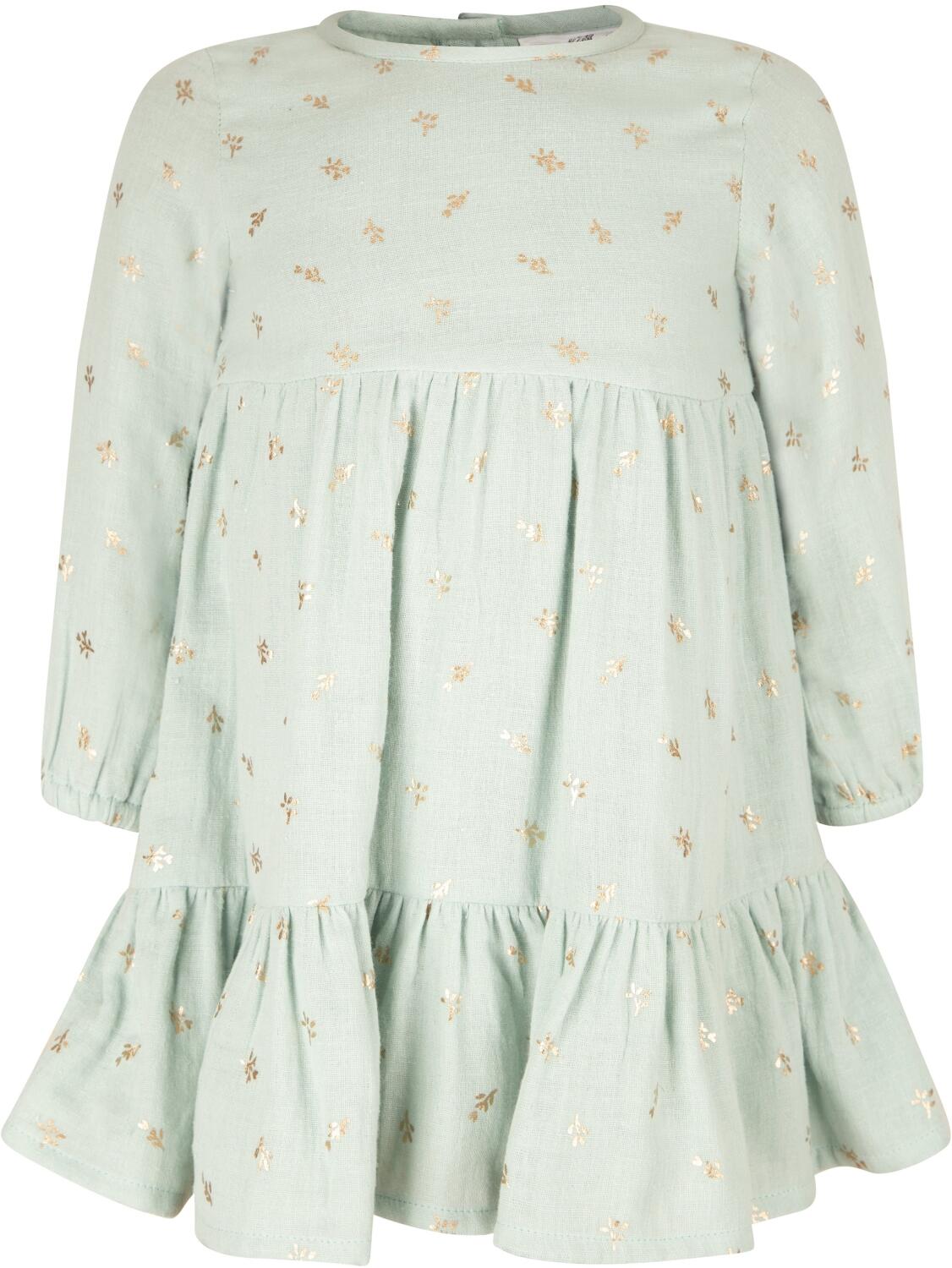 Happy Girls M&auml;dchen Baby Kleid mit Gold-Druck hellblau