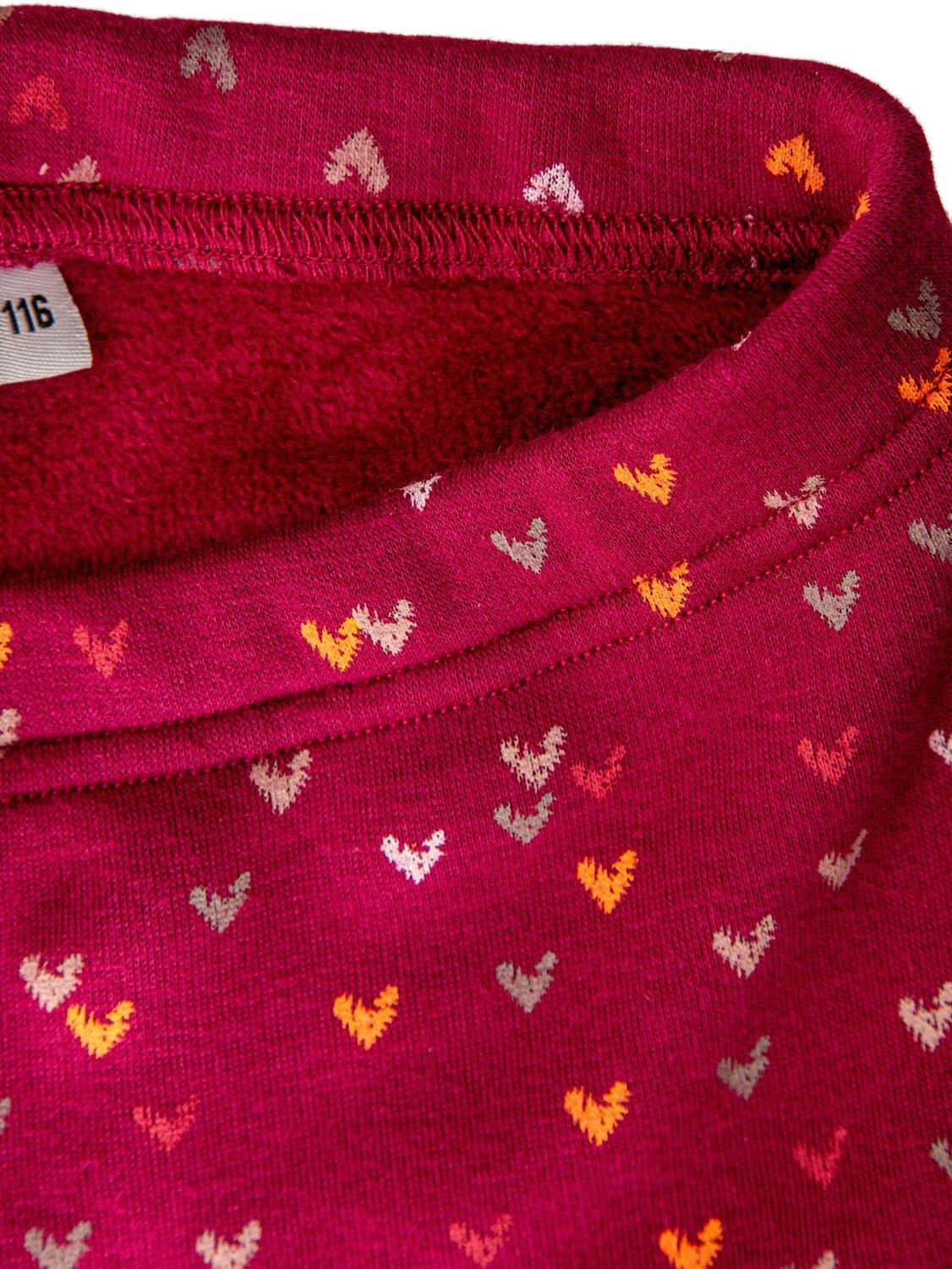 Happy Girls Thermo-Leggings für Kinder Herzen berry