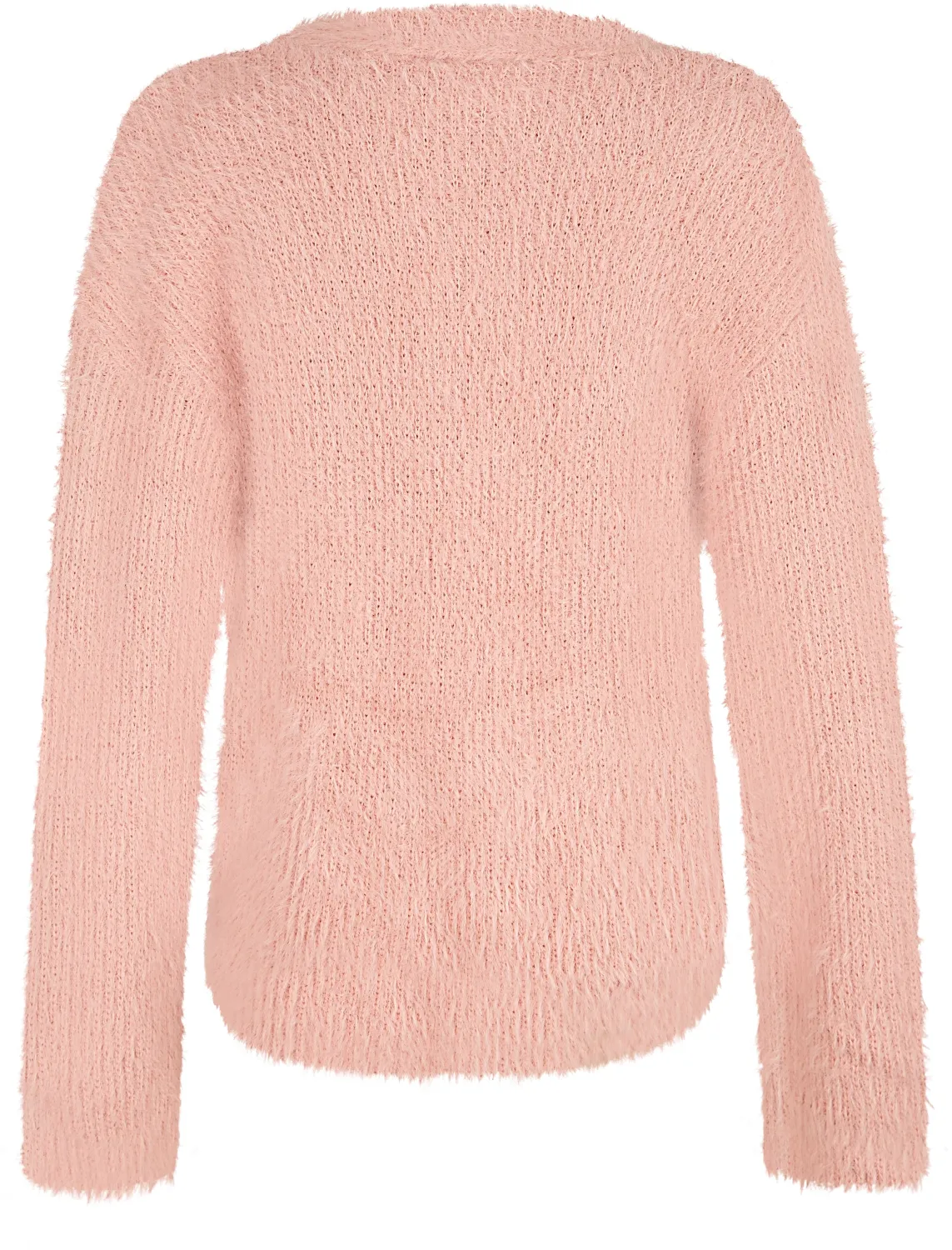 Happy Girls Teens Mädchen Strickjacke Cardigan Fransengarn rosa