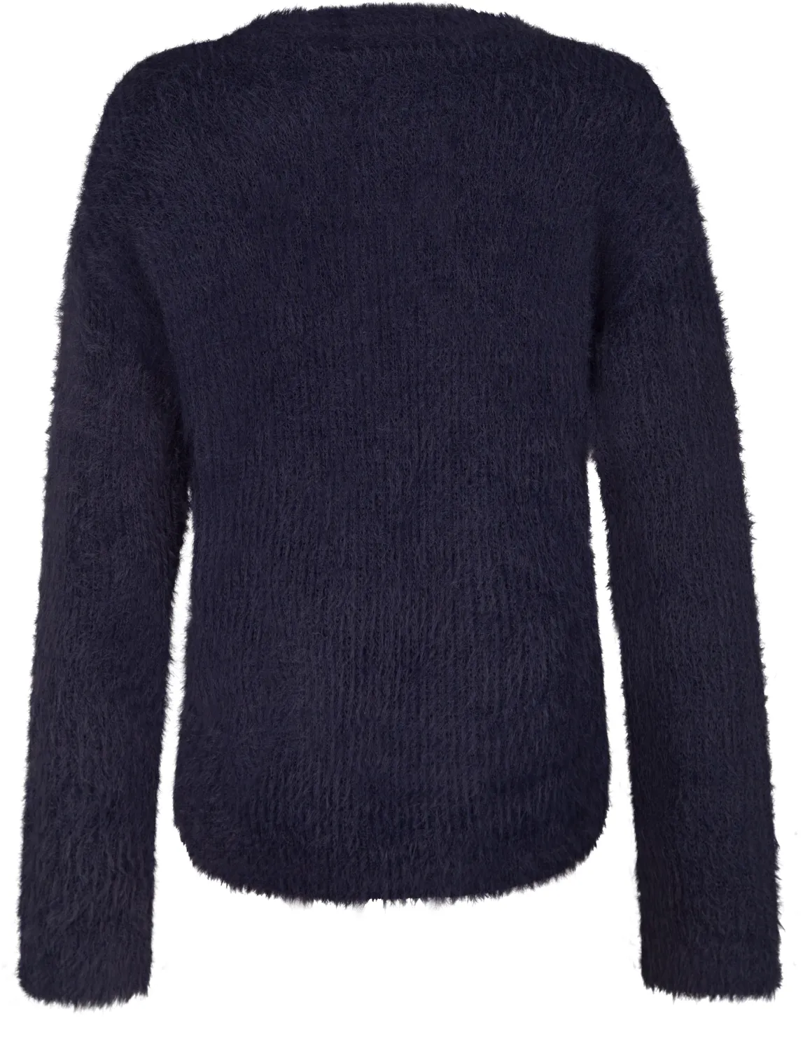 Happy Girls Teens Mädchen Strickjacke Cardigan Fransengarn blau