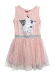 Kinder Kleid Sommerkleid Stern aprikot
