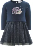 Happy Girls Mädchen Kinder Kleid Igel blau