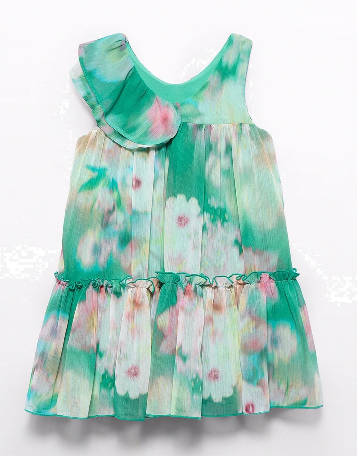 abel & lula M&auml;dchen Kleid festlich Chiffon Bambula