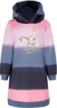 Happy Girls Teens M&auml;dchen Sweat-Kleid blau rosa