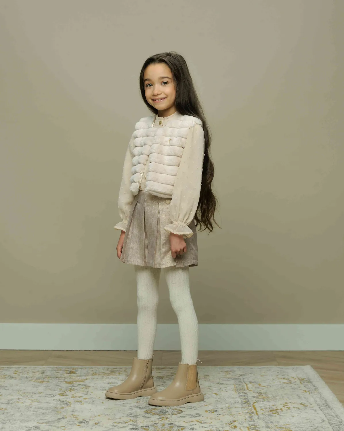 Le Chic Mädchen Bluse ecru