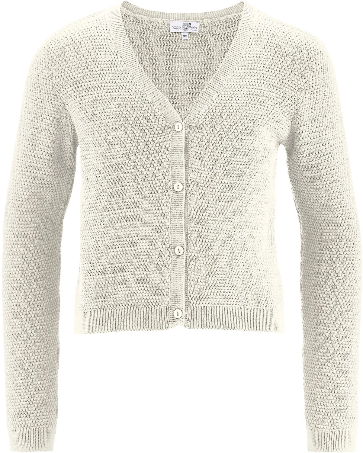 Happy Girls M&auml;dchen Strickjacke Cardigan ecru